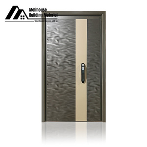 High Quality Luxury Designs Front Entry External One And Half Doors Exterior Metal Main Security Door