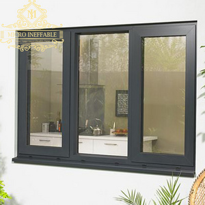 Superior Quality  Commercial Low-E Aluminum Sliding Windows Hurricane-Proof Aluminum Windows Aluminum Up Down Sliding Window