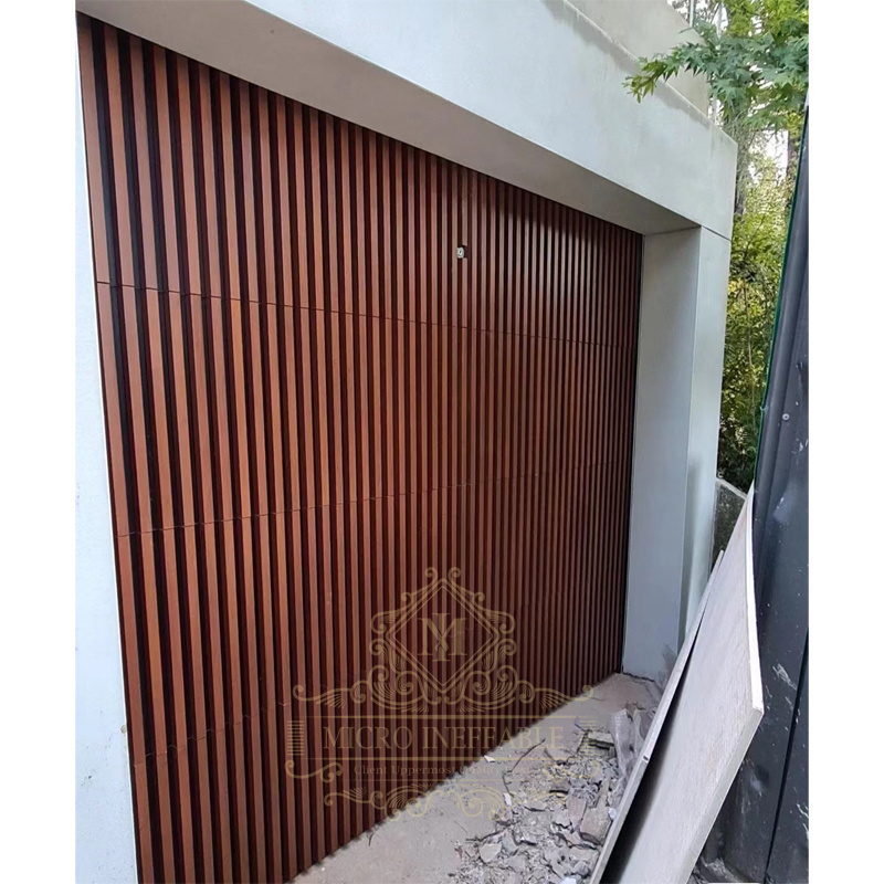 Factory Price Modern Design Aluminum Grill Heavy Duty Theft Proof Glass 9x8 Garage Doors