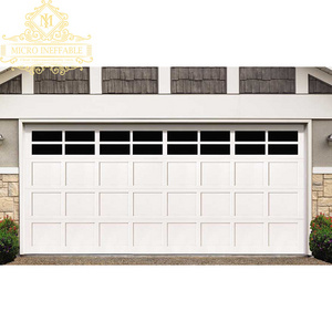 Easy Installation And Reliable Structure Automatic Roll Up Sectional Overhead Garage Door With Galvanized Steel Panels