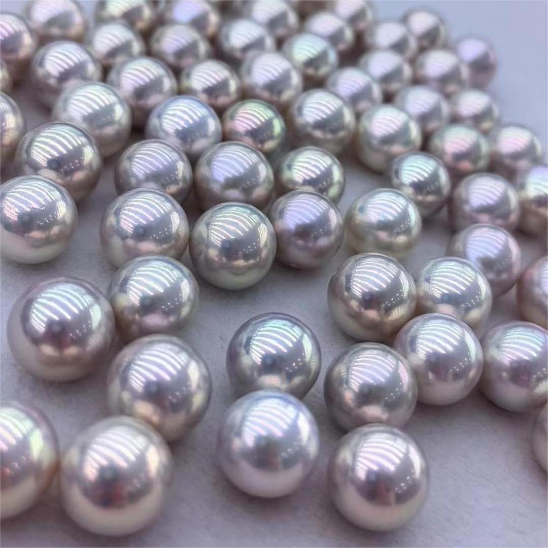 Top Quality 12-13mm Freshwater Round White Edison Loose Pearl without Hole for DIY Jewelry