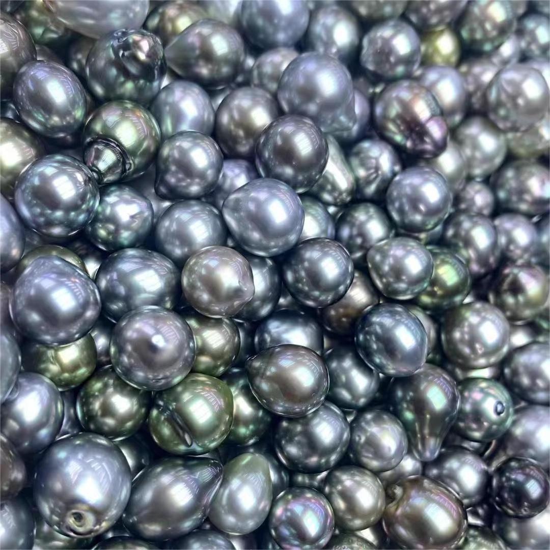 Fine Jewelry 8-12mm Sea Water Wholesale Loose Water Tahitian Pearls for DIY Jewelry Making