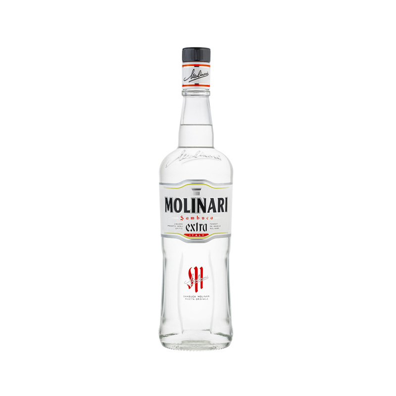 High Quality  MOLINARI EXTRA SAMBUCA liqueur 75cl Alcohol Content 40% Very Transparent color for export