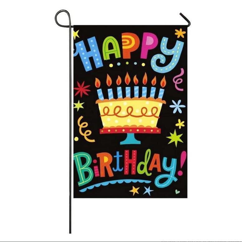 Colorful Rainbow Birthday Banner Backdrop Large Happy Birthday Yard Sign It's My Birthday Party