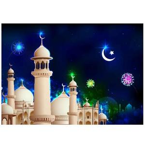 Ramadan Mubarak Decorations Backdrop Banner Sign Photo Booth Background for Home Muslim Ramadan Kareem Eid Al Fitr