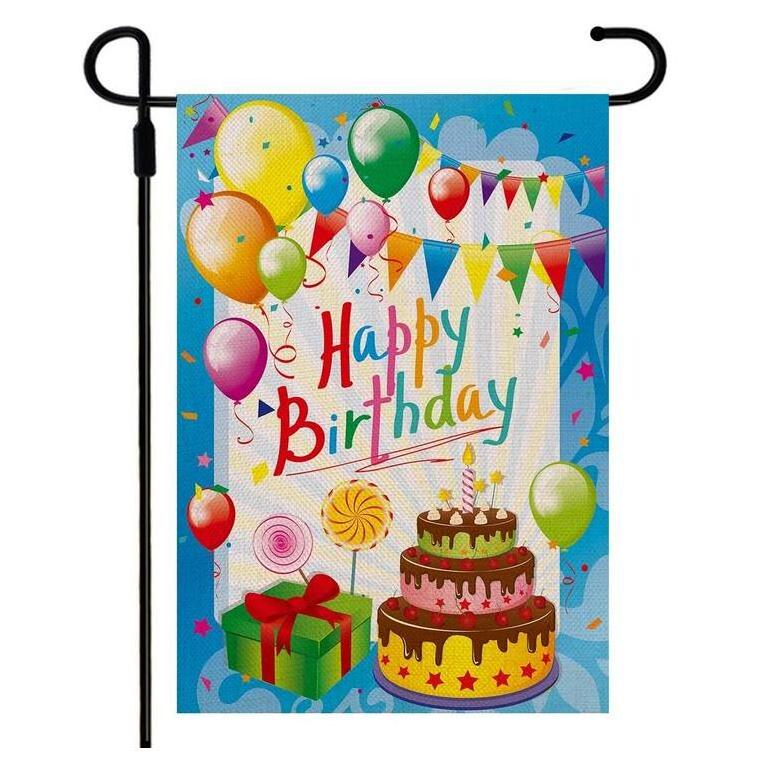 Colorful Rainbow Birthday Banner Backdrop Large Happy Birthday Yard Sign It's My Birthday Party