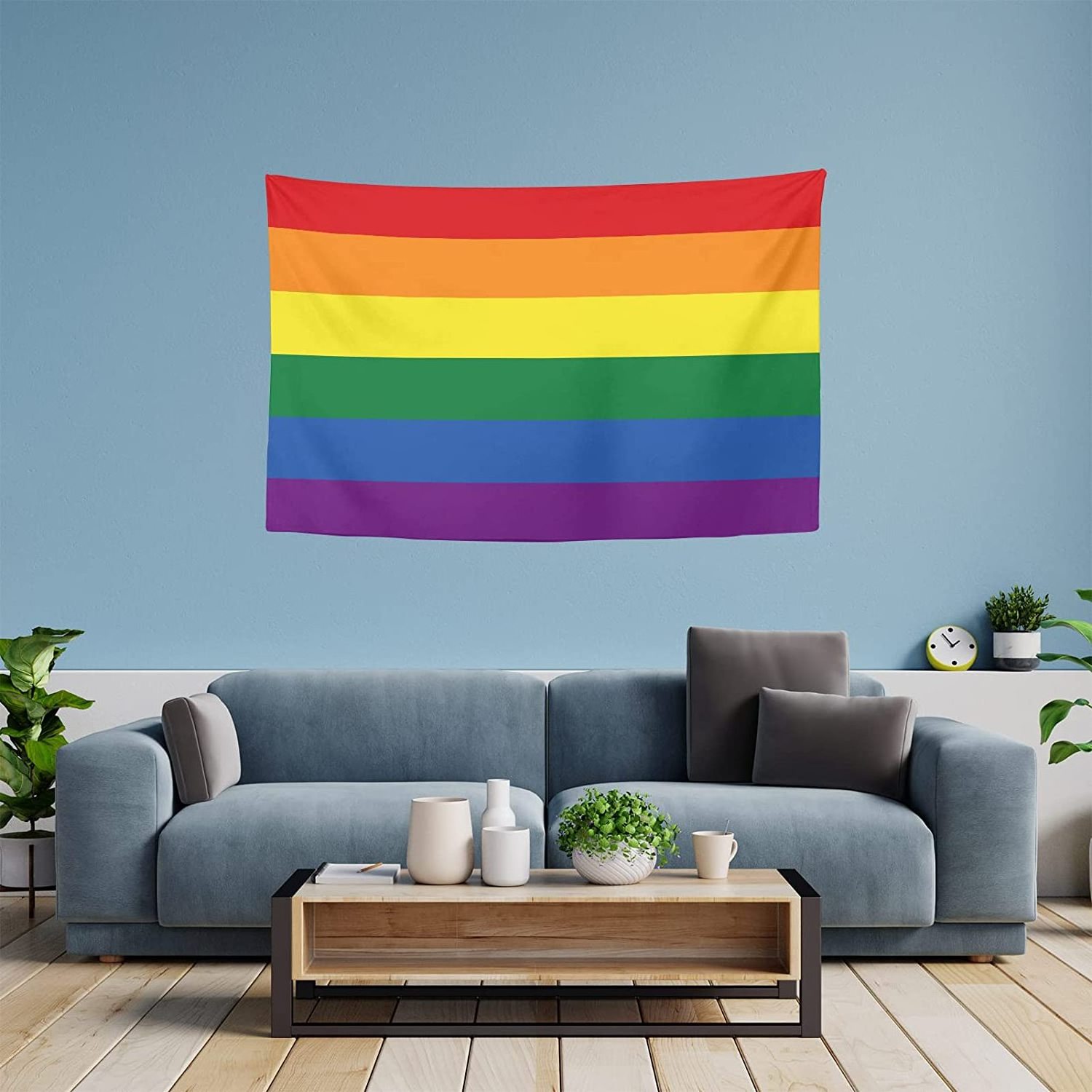 Wall Hanging Tapestries Gay Rainbow Ufo Wall Blanket Wall Hanging Home Decor for Bedroom Living Room Dorm Restaurant