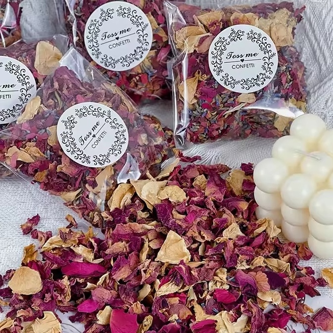 8 Options Dried Rose Petals Real Petals for Beauty Bath and Foot Bath SPA Bulk Wholesale Party Dried Flowers Confetti