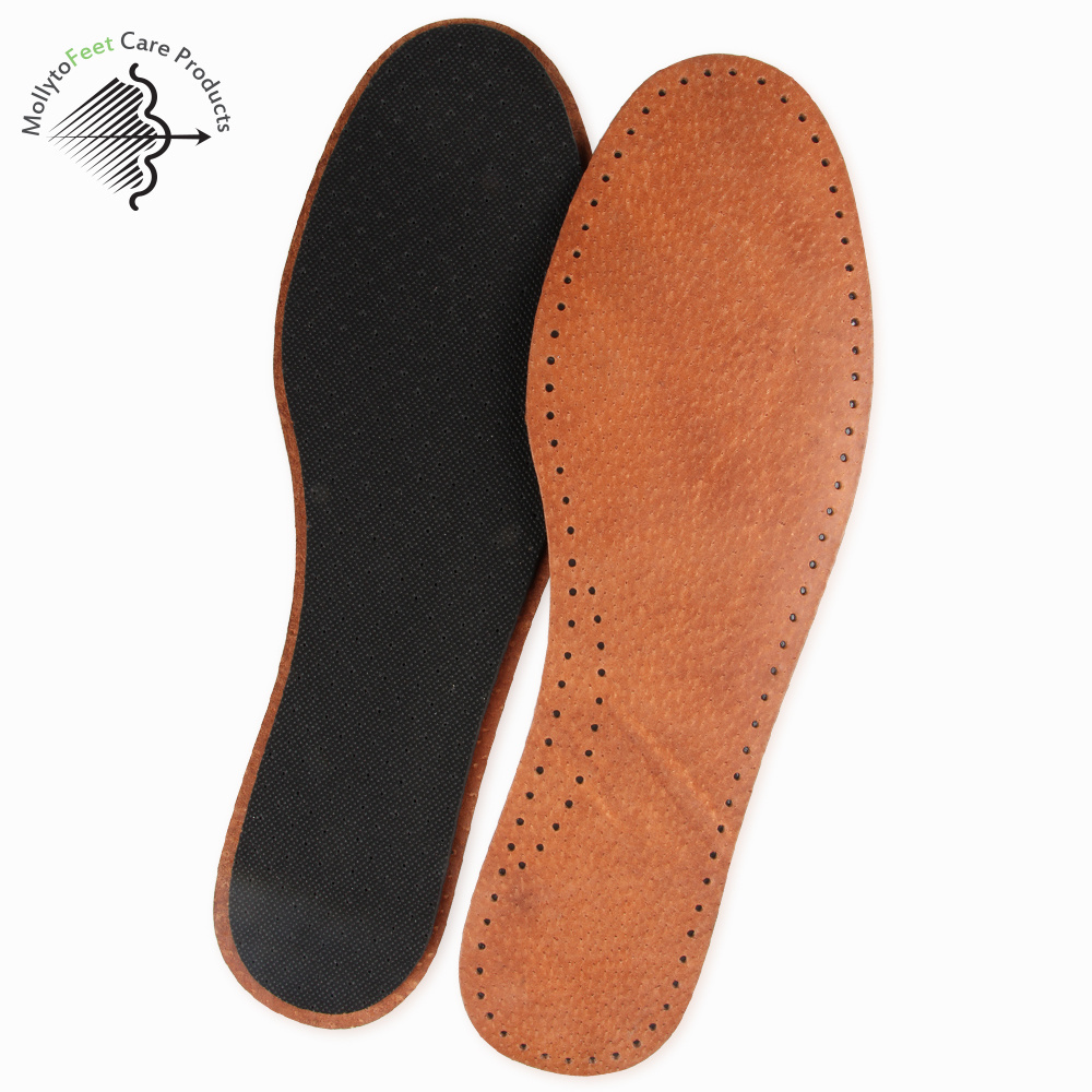 OEM ODM one size fits all classical business man pig skin comfortable anti-sweat anti bacterial odor deodorant shoe insole