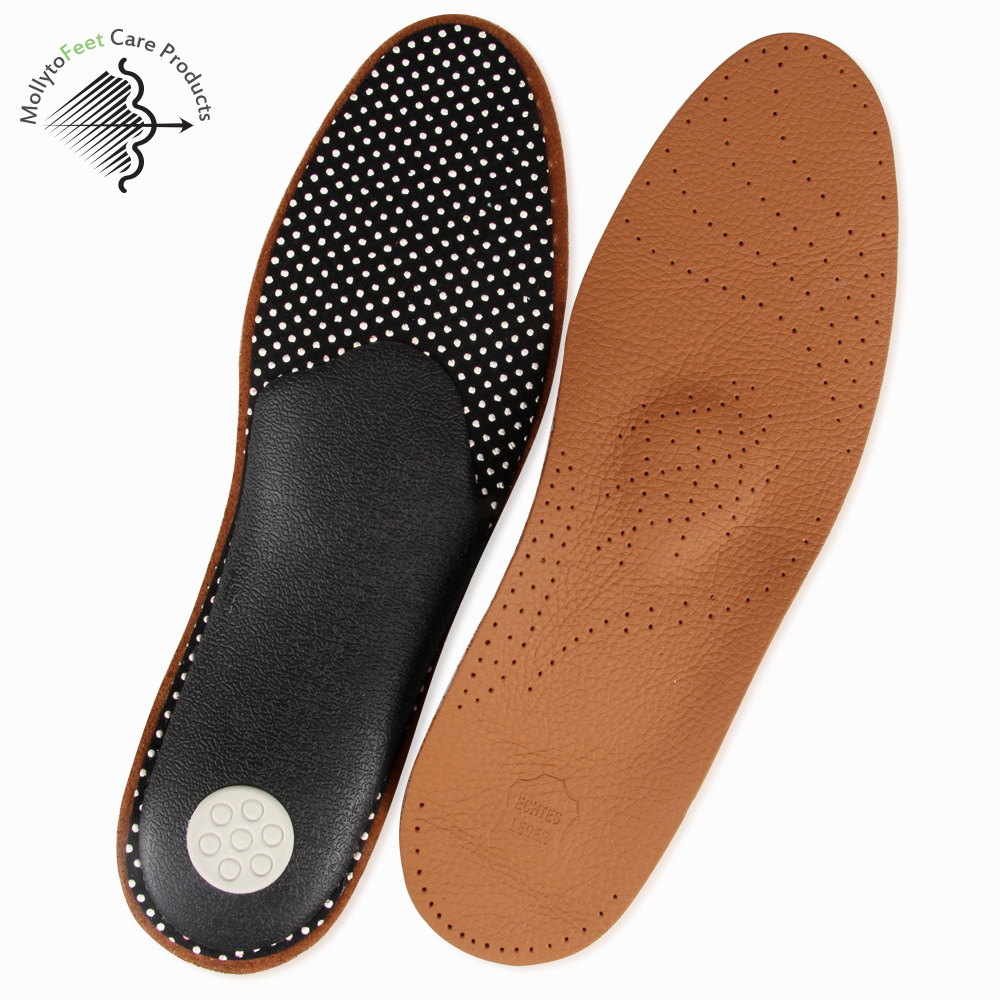 Arch support insoles for men and women shoe flat foot orthopedic insoles leather