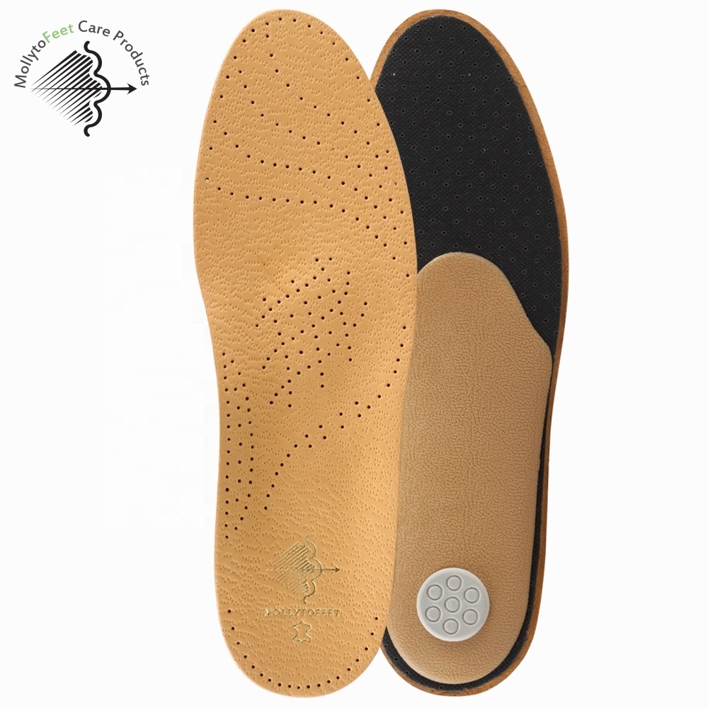 Comfort insoles orthopedic for foot pain relief orthopedic foot insoles leather