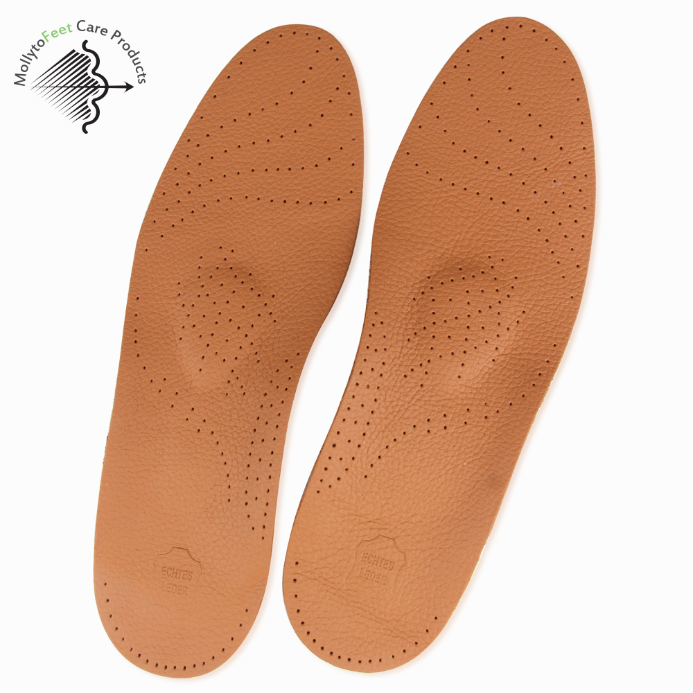 Arch support insoles for men and women shoe flat foot orthopedic insoles leather