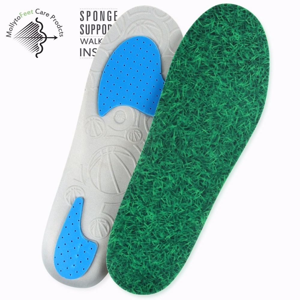 Customized design shock absorb Hi-poly &poron sports foam insoles