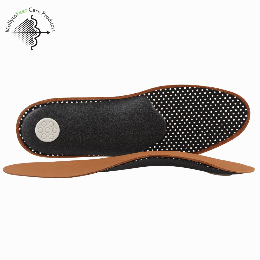 Arch support insoles for men and women shoe flat foot orthopedic insoles leather