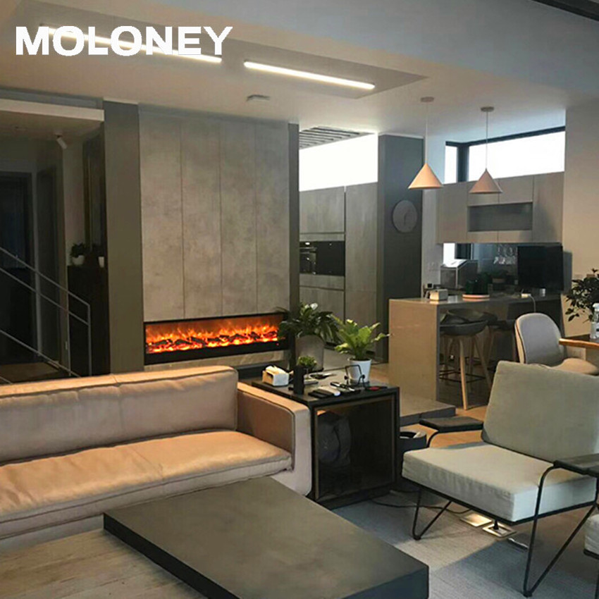 Moloney Adjustable led flame heating hot selling with log indoor wall insert electric fireplace