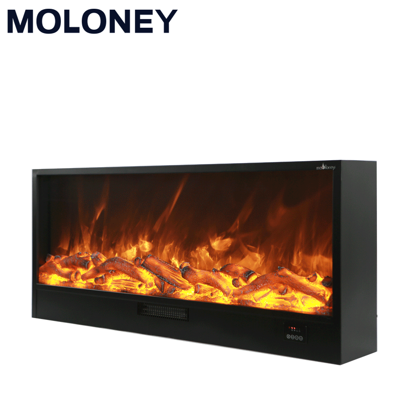 Moloney Adjustable led flame heating hot selling with log indoor wall insert electric fireplace