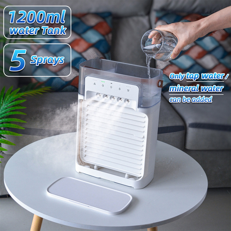 pedestal fan ice air cooler water conditioner fan table