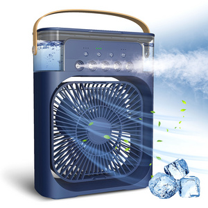 16/18 inch ac dc portable solar rechargeable ventilador humidifier air water cooler mist fan