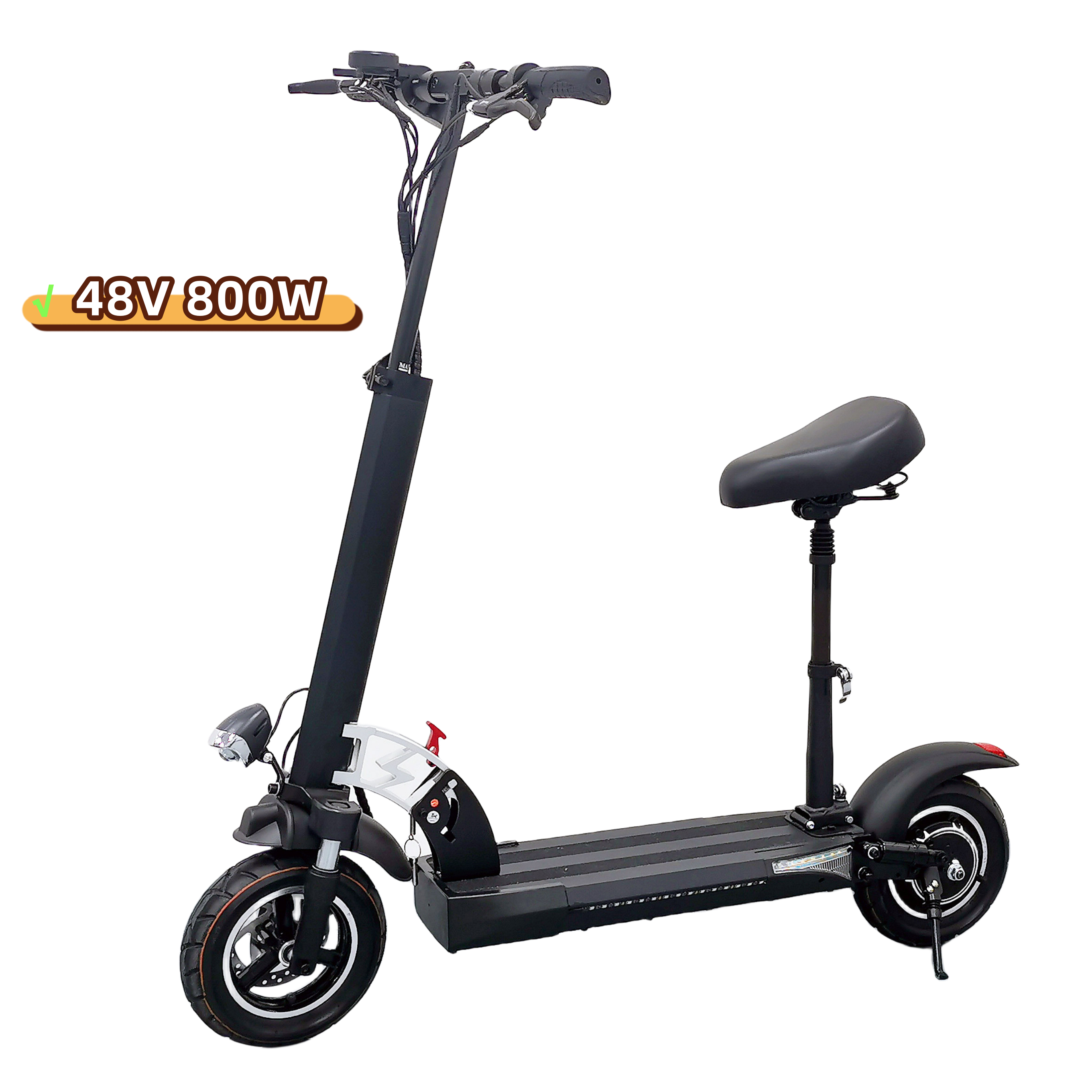 great power ready to ship 15Ah luthium battery 10 inch tires 48v cheap electric scooter 800w adults for adults