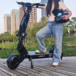 2024 ESHINER R7 100 km 50 mph 60 mph dual motor nfc electric scooter fast speed two wheel scooter led with long range