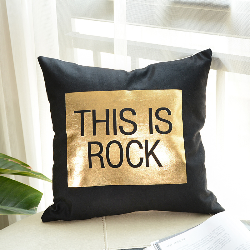 China Printed velvet office sofa gold oh my god becky decorative cushion covers