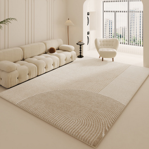 2024 New Modern minimalist Carpet Living Room Cream Style Long Hair Household Bedside Carpet Floor Mat Wholesale Bedroom Carpet