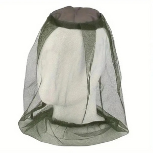 Outdoor Fishing Cap Anti Mosquito Insect Garden Beekeeping Hat Camping Bug Mesh Head Net Face Protector Hats Fishing Cap Nets