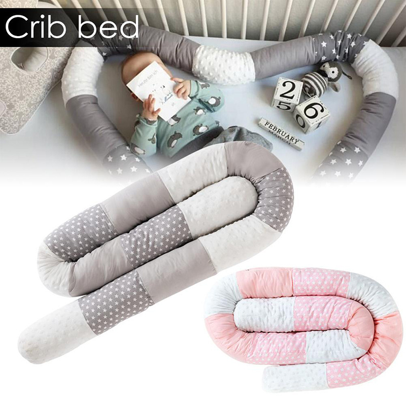 Newborn Room Baby Crib Bedding Crib Bumper Cotton Snake Shape Bed Cot Bumper Crib Pillow Children Cradle Bed Decor