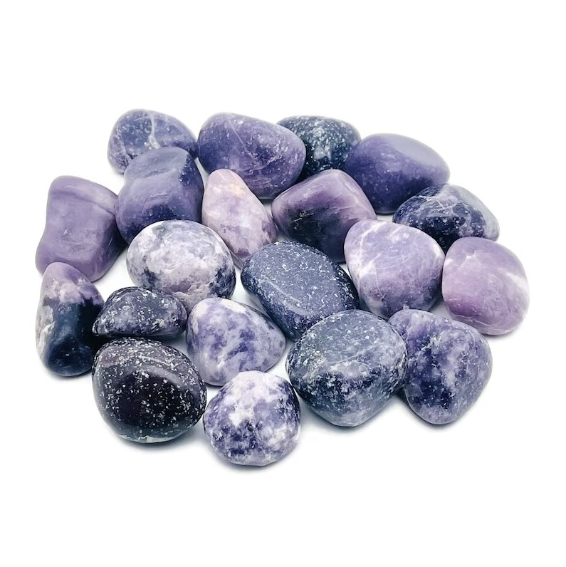 Top Quality Lepidolite Tumbled Stone Polished Natural Gemstone Tumbled Wholesale Lot loose Gem Healing Chakra Crystal Decoration