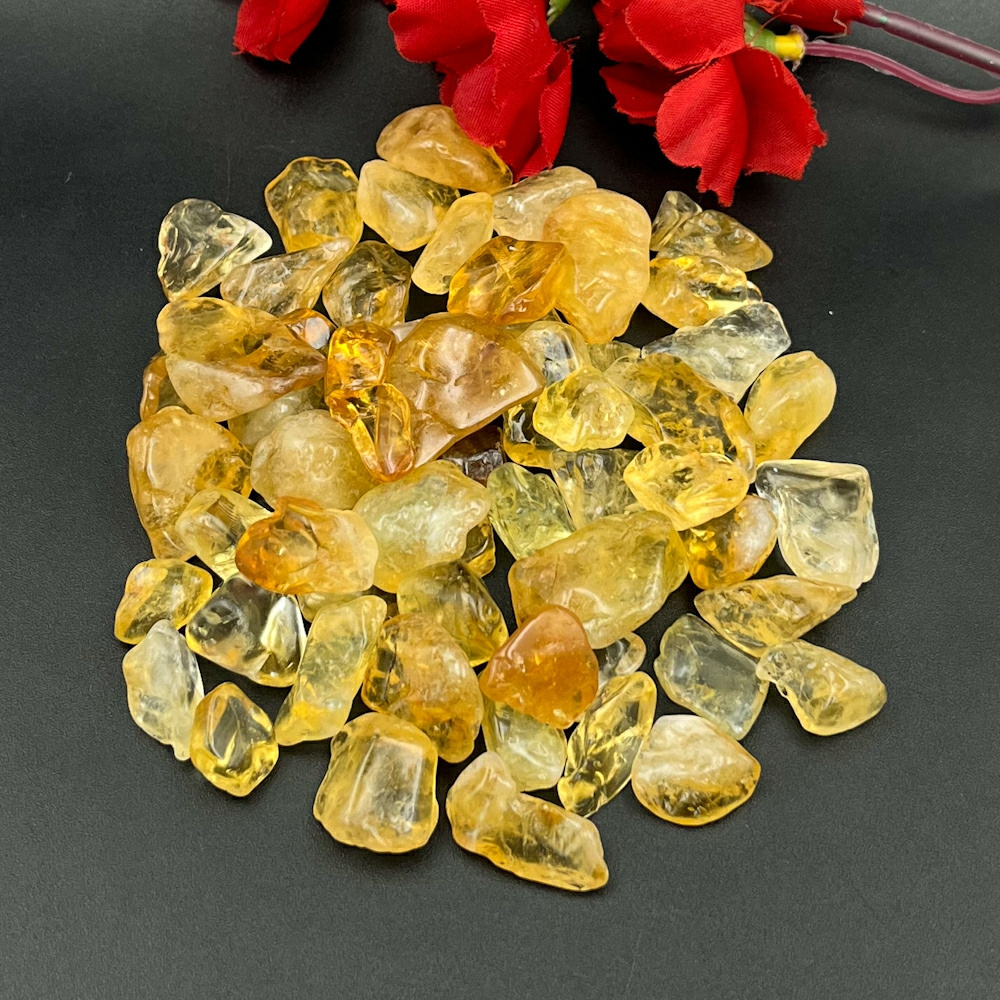 Natural Citrine Polished Rough Nuggets Stone Semi Precious Yellow Citrine Raw Stone Energy Healing Chakra Stone for Home Decor