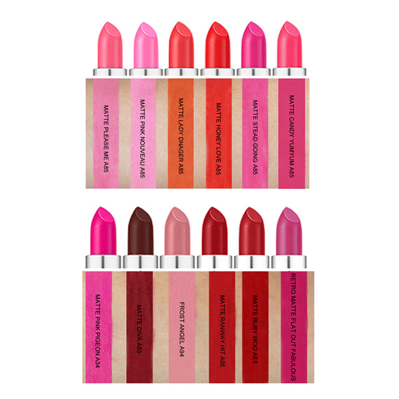 beauty makeup custom logo bullet lipgloss longlasting waterproof matte lipstick in bulk