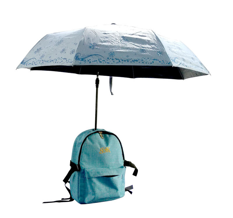 Creative outdoor backpack with removable umbrella