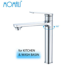 Momali sanitary ware rotating 2 way black sink single handle kitchen faucets mixers taps, brass swivel faucet for bathroom