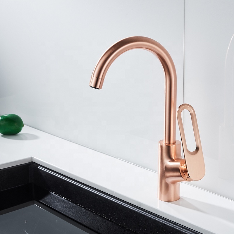 Momali hot sale factory silver metal gun matte black brushed rose gold brass kitchen faucet for home sink not shower faucet