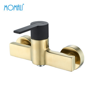 Momali bathroom Bathtub  gold and black Golden faucet Original design Wall mounted Light luxury shower faucet