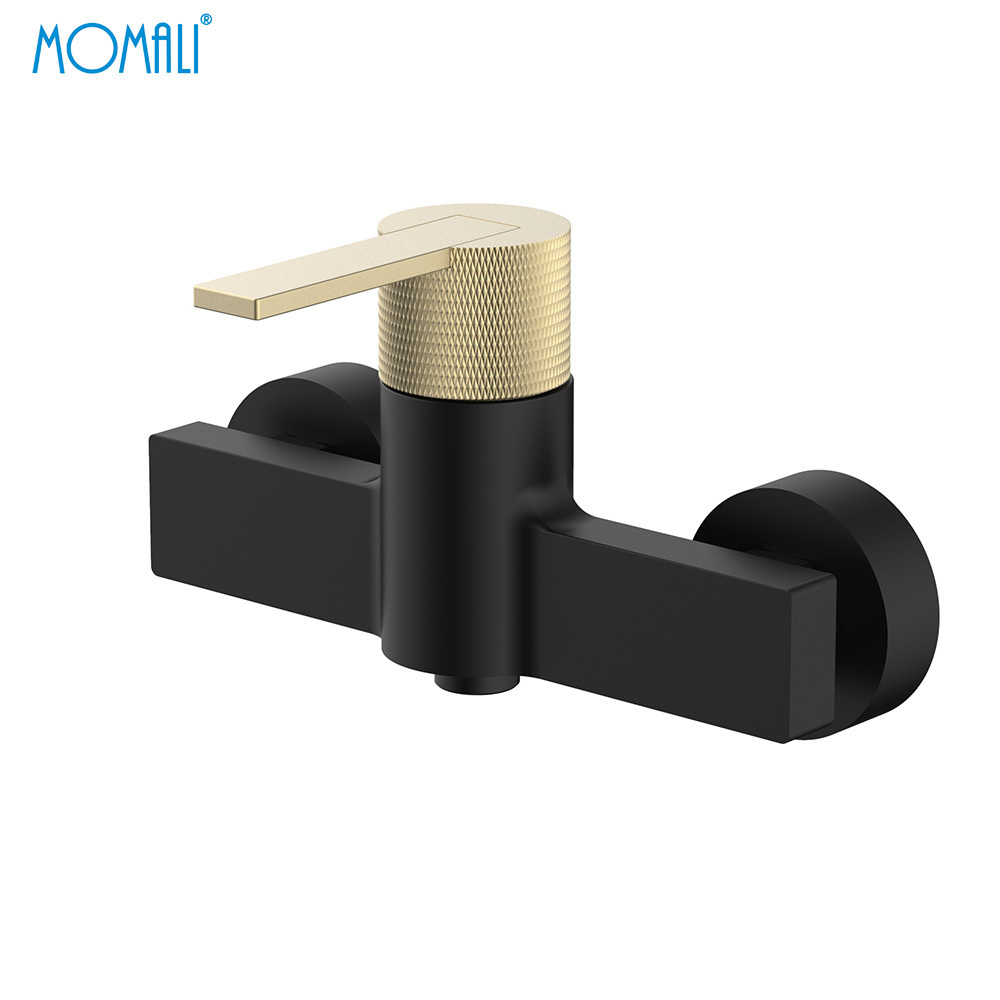 Momali bathroom Bathtub  gold and black Golden faucet Original design Wall mounted Light luxury shower faucet