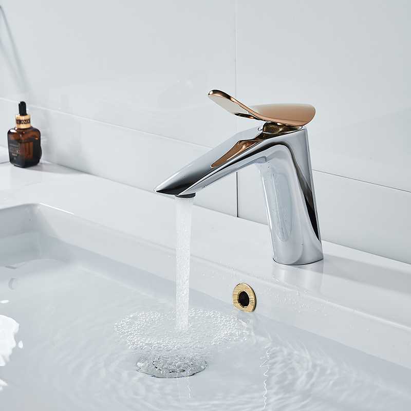 Momali brass basin faucet bathroom tap modern design single handle hot and cold water wash basin faucet