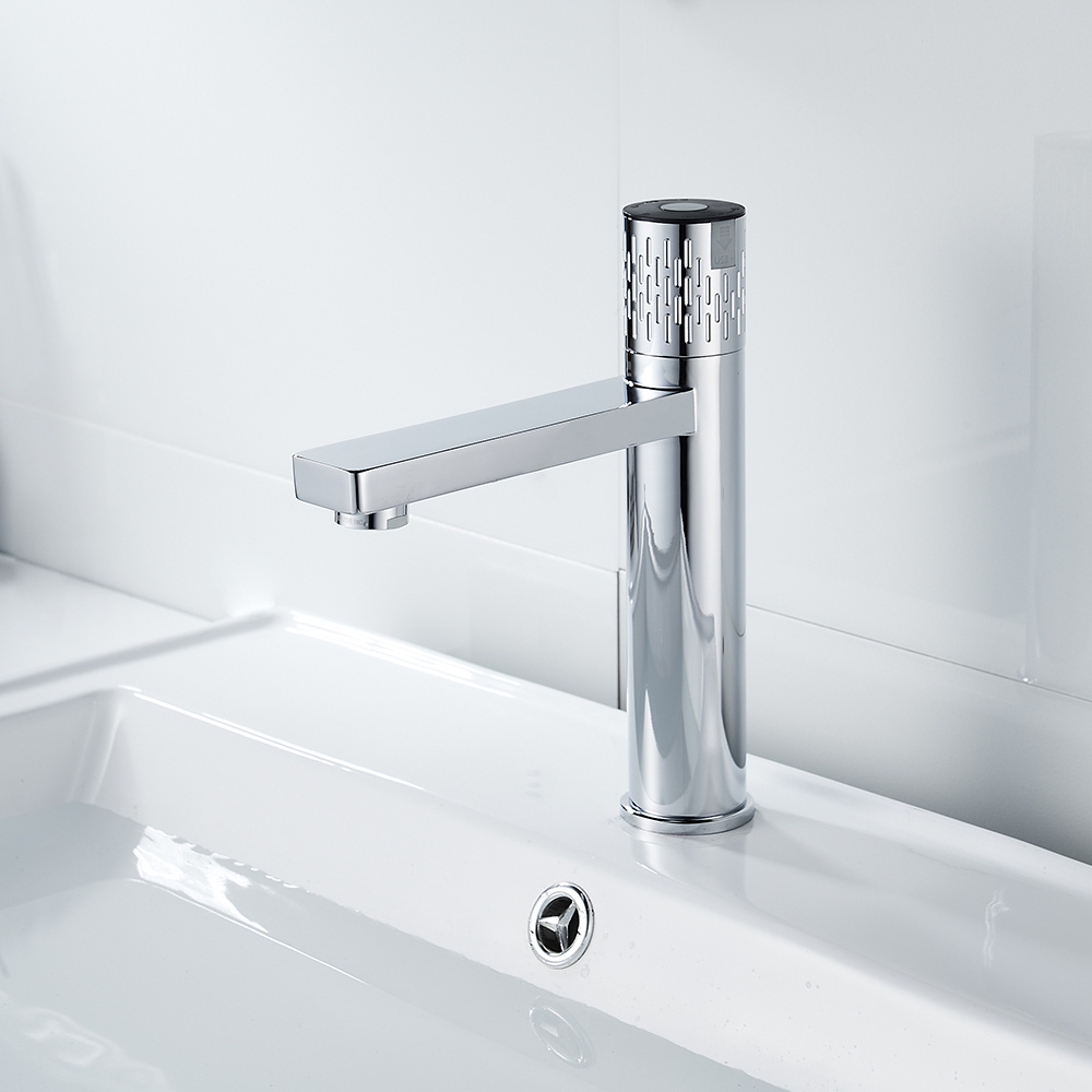 Momali Latest Design Commercial Automatic Touchless Motion Chrome Brass Sensor Faucet For Bathroom