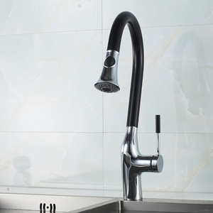 Momali pull out pull down kitchen sink sprayer convenient black flexible hose brass kitchen faucet