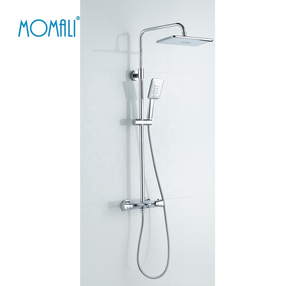 Momali original design brass thermostatic cartridge bathtub shower faucet column, shower faucet with thermostat