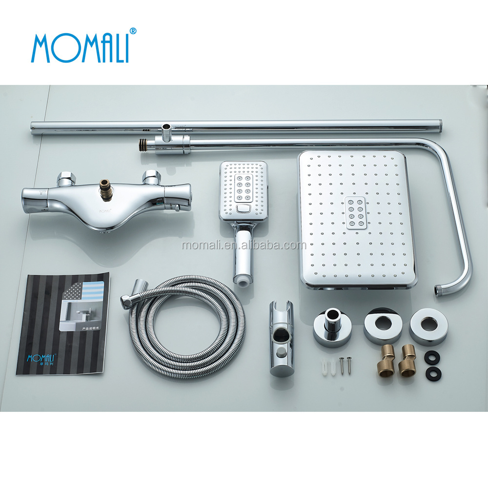 Momali original design brass thermostatic cartridge bathtub shower faucet column, shower faucet with thermostat