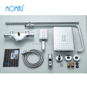 Momali original design brass thermostatic cartridge bathtub shower faucet column, shower faucet with thermostat