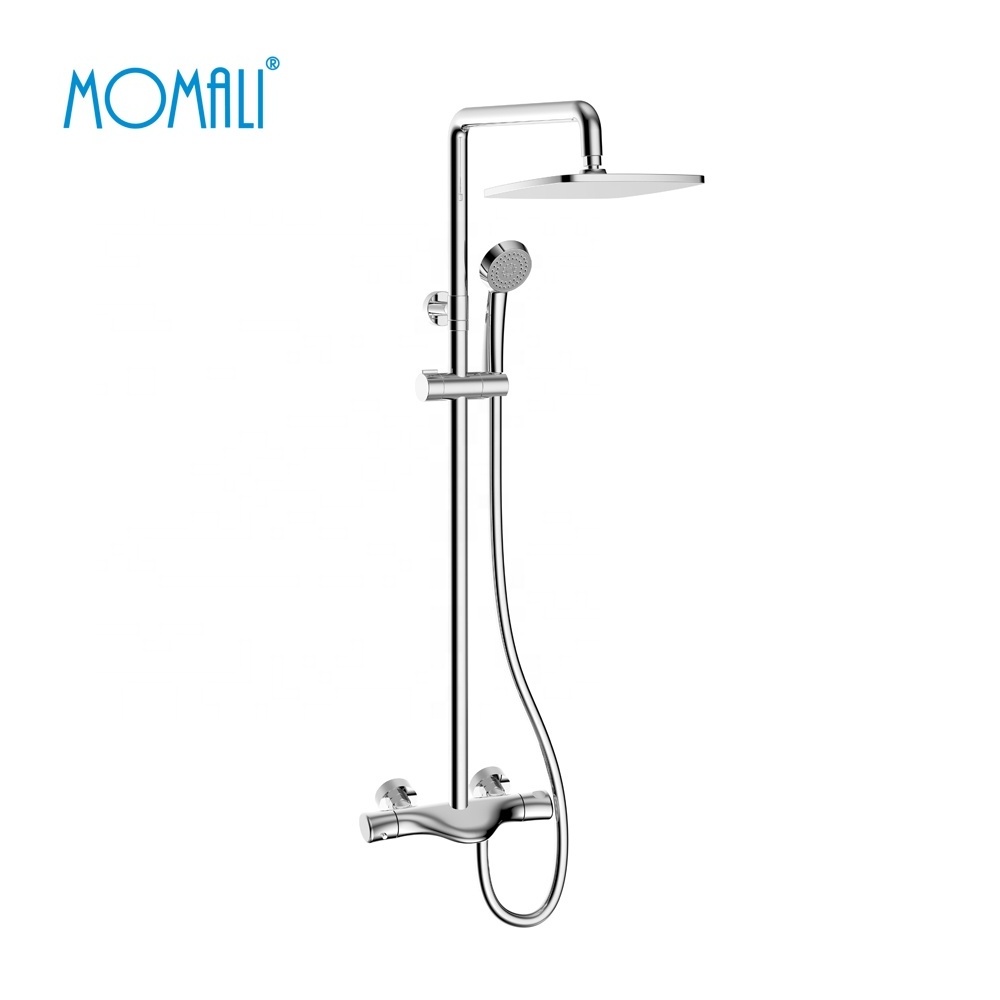 Momali original design brass thermostatic cartridge bathtub shower faucet column, shower faucet with thermostat