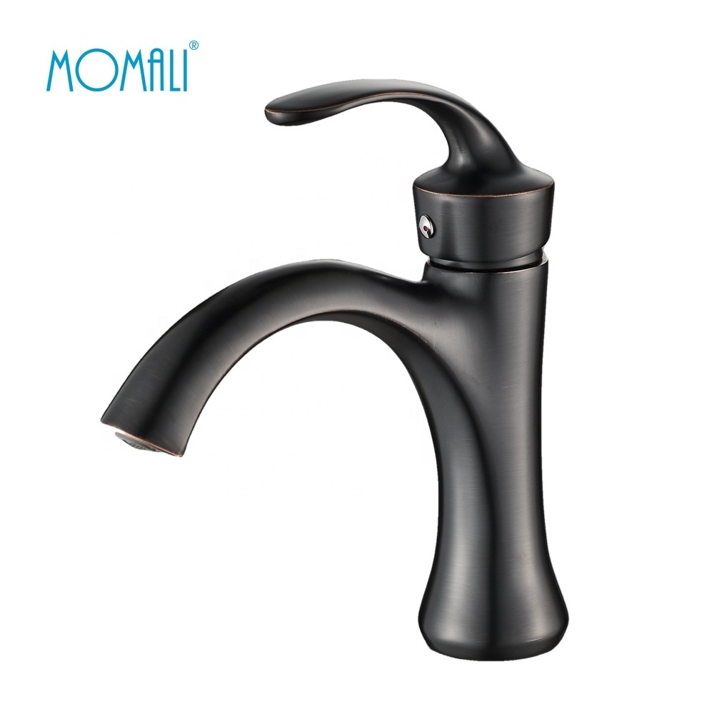 Momali oil rubbed nickle brushed bronze brass washbasin vanity faucet