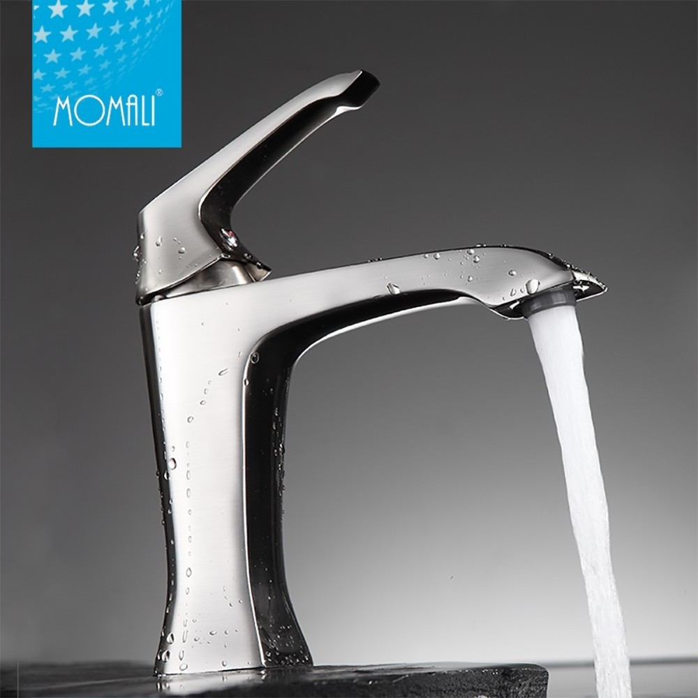 Momali Faucets Made China Hot Sale Chrome brass water mixer tap, Bathroom Basin Faucet