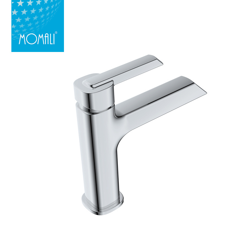 Momali 25mm square Brass economic Chrome Bathroom Mixer Tap vanity aerator faucet, faucet basin