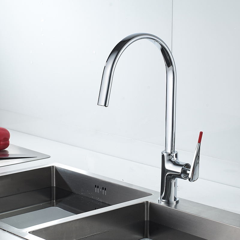 Modern Fashionable  Chrome Brass Kitchen Mixer Tap Kitchen Faucet