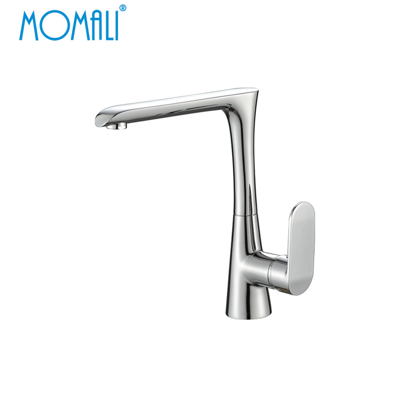 Momali Wenzhou gooseneck kitchen sink faucet brass kitchen mixer tap faucet for kitchen sink