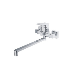 Momali New design single handle chrome square brass wall mounted bath shower faucets mixers taps