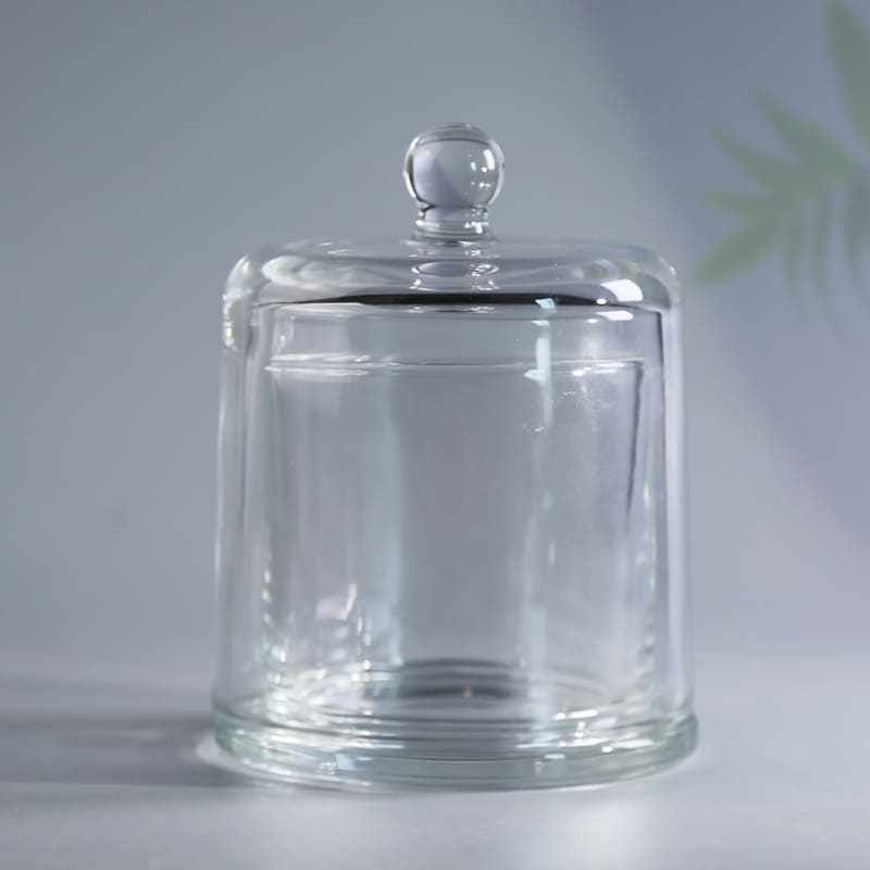 Large Clear Glass Bell Jar Dome Candle Containers - 210ml, 390ml, 7oz, 13oz - Ideal for Candle Making Projects